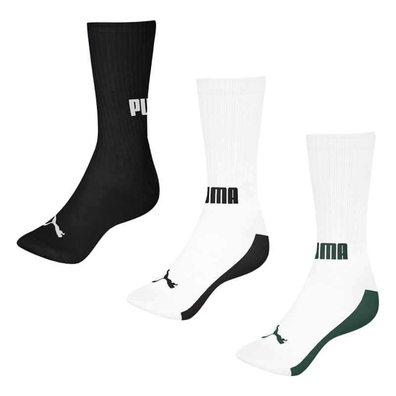 Kit 3 Pares de Meias Puma Esportiva Masculina