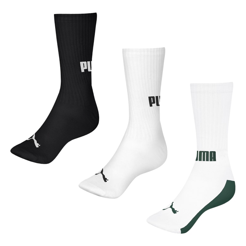 Kit 3 Pares de Meias Puma Esportiva Masculina