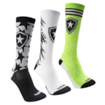 Kit 3 Pares de Meias Rikam Botafogo Performance Masculina