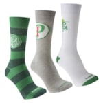 Kit 3 Pares de Meias Rikam Palmeiras Casual Masculina