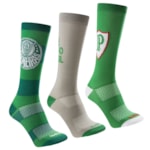 Kit 3 Pares de Meias Rikam Palmeiras Performance Masculina