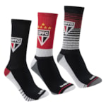 Kit 3 Pares de Meias Rikam São Paulo Esportiva Masculina