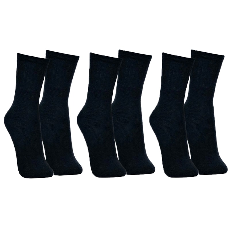 Kit 3 Pares De Meias Selene Esportiva Masculina