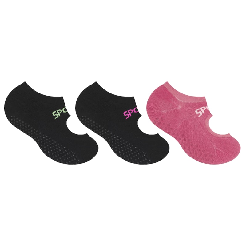 Kit 3 Pares de Meias Selene Sapatilha Pilates Feminina