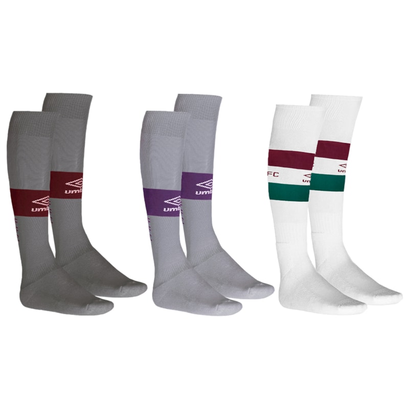 Kit 3 Pares De Meiões Umbro Fluminense