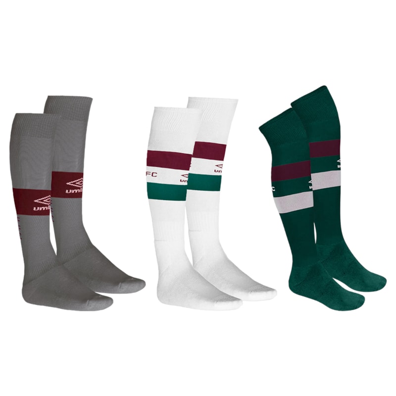 Kit 3 Pares De Meiões Umbro Fluminense