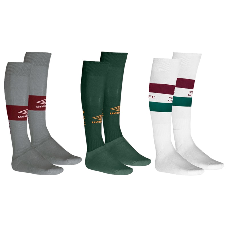 Kit 3 Pares De Meiões Umbro Fluminense