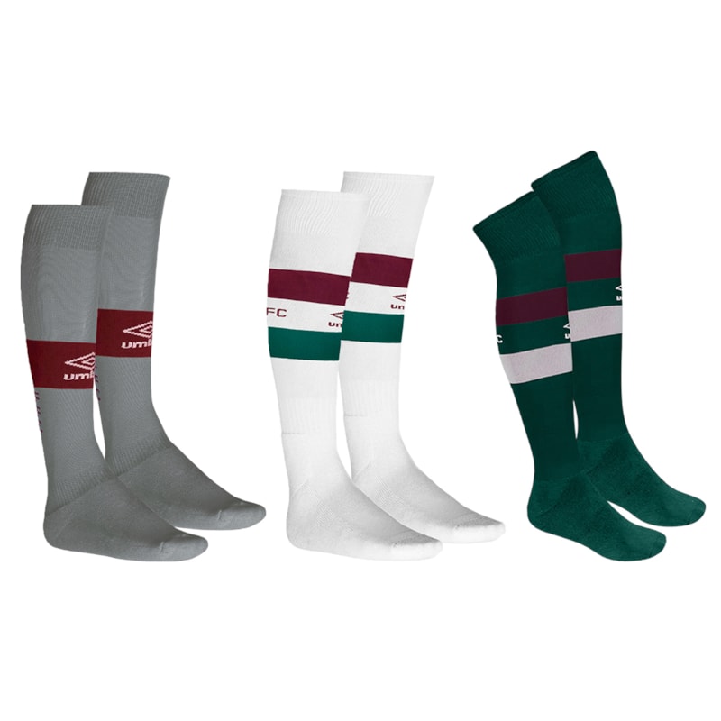 Kit 3 Pares De Meiões Umbro Fluminense