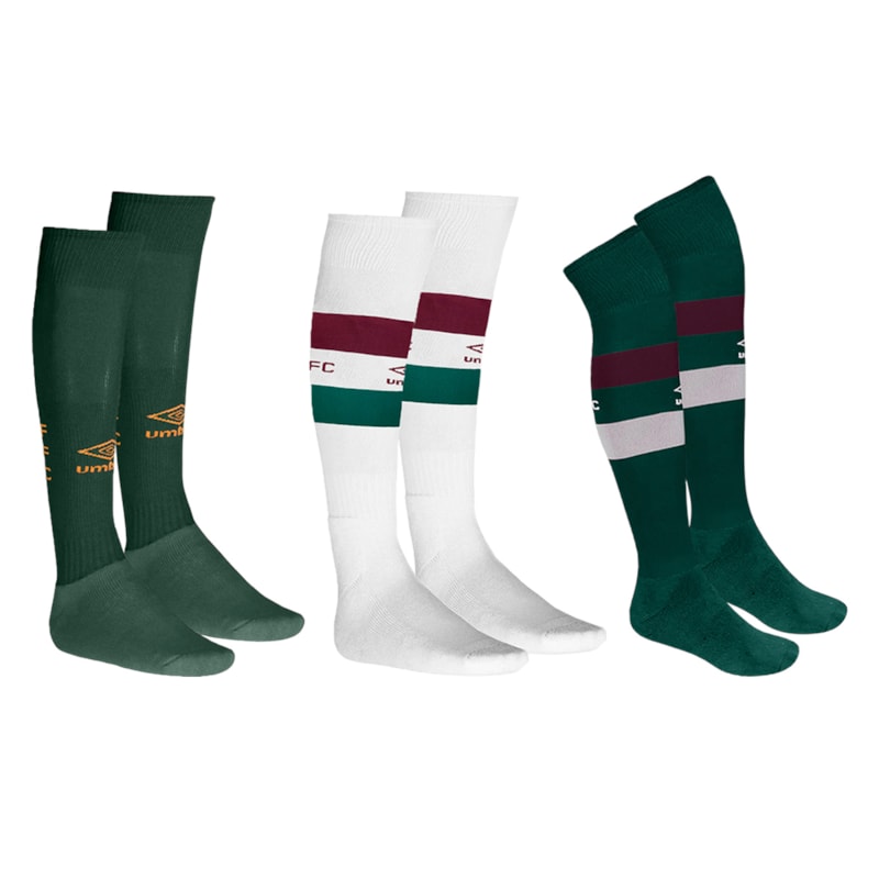 Kit 3 Pares De Meiões Umbro Fluminense