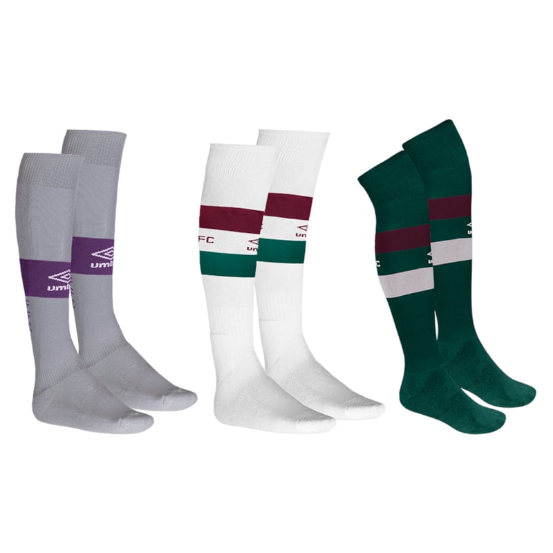 Kit 3 Pares De Meiões Umbro Fluminense