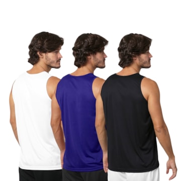 Kit 3 Regatas Kappa Basic Masculina