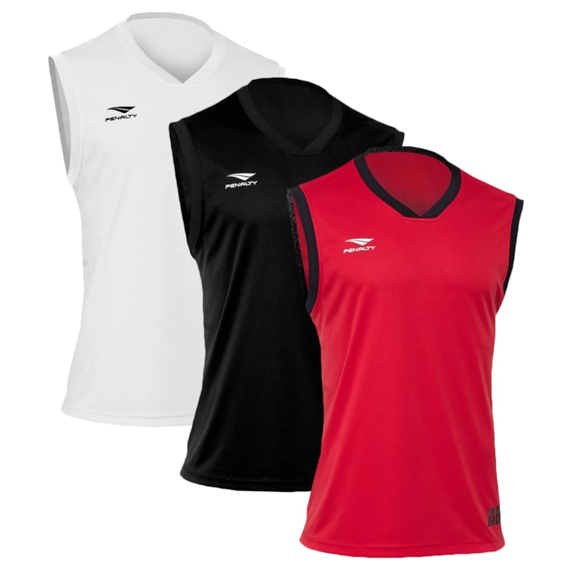 Kit 3 Regatas Penalty Basquete Shoot Masculina