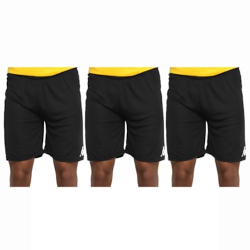 Kit 3 Shorts Kappa Xaron 2.0 Masculino