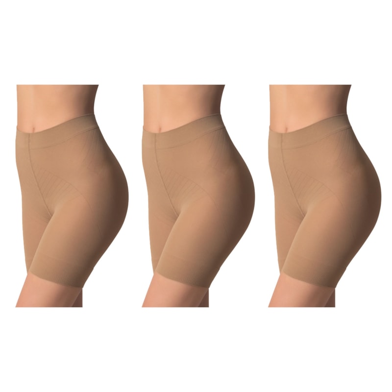 Kit 3 Shorts Selene Modelador Feminino Kit 3 Shorts Selene Modelador Feminino