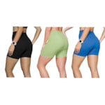 Kit 3 Shorts Selene Sem Costura Feminino