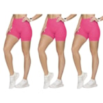 Kit 3 Shorts Selene Sem Costura Feminino