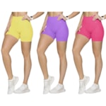 Kit 3 Shorts Selene Sem Costura Feminino