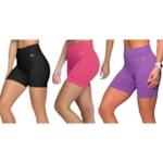 Kit 3 Shorts Selene Sem Costura Feminino