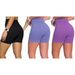 Kit 3 Shorts Selene Sem Costura Feminino