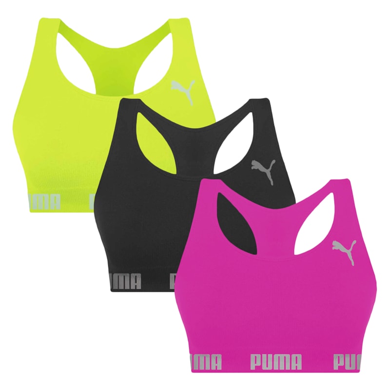 Kit 3 Tops Puma Nadador Sem Costura Feminino