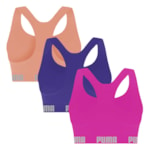 Kit 3 Tops Puma Nadador Sem Costura Feminino