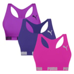 Kit 3 Tops Puma Nadador Sem Costura Feminino