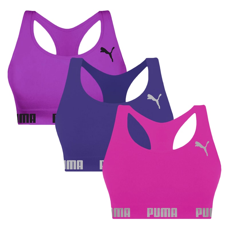 Kit 3 Tops Puma Nadador Sem Costura Feminino