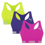 Kit 3 Tops Puma Nadador Sem Costura Feminino