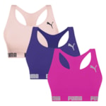 Kit 3 Tops Puma Nadador Sem Costura Feminino