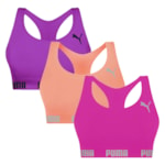 Kit 3 Tops Puma Nadador Sem Costura Feminino