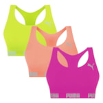 Kit 3 Tops Puma Nadador Sem Costura Feminino