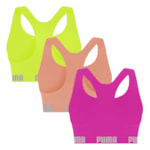 Kit 3 Tops Puma Nadador Sem Costura Feminino