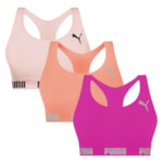 Kit 3 Tops Puma Nadador Sem Costura Feminino