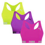 Kit 3 Tops Puma Nadador Sem Costura Feminino