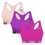 Kit 3 Tops Puma Nadador Sem Costura Feminino