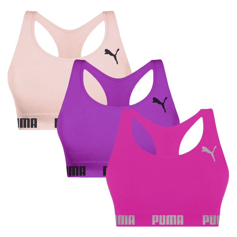 Kit 3 Tops Puma Nadador Sem Costura Feminino