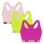 Kit 3 Tops Puma Nadador Sem Costura Feminino