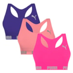 Kit 3 Tops Puma Nadador Sem Costura Feminino