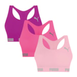 Kit 3 Tops Puma Nadador Sem Costura Feminino