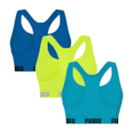 Kit 3 Tops Puma Nadador Sem Costura Feminino