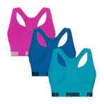 Kit 3 Tops Puma Nadador Sem Costura Feminino