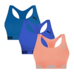 Kit 3 Tops Puma Nadador Sem Costura Feminino