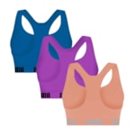 Kit 3 Tops Puma Nadador Sem Costura Feminino