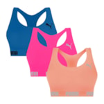 Kit 3 Tops Puma Nadador Sem Costura Feminino