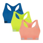 Kit 3 Tops Puma Nadador Sem Costura Feminino