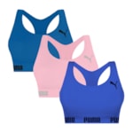 Kit 3 Tops Puma Nadador Sem Costura Feminino