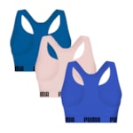 Kit 3 Tops Puma Nadador Sem Costura Feminino