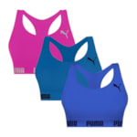 Kit 3 Tops Puma Nadador Sem Costura Feminino