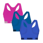 Kit 3 Tops Puma Nadador Sem Costura Feminino