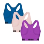 Kit 3 Tops Puma Nadador Sem Costura Feminino